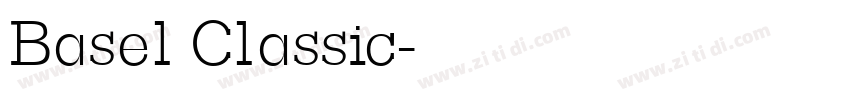 Basel Classic字体转换